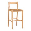 Owing Barstool Natural Oak, Counter & Bar Stool by Moe's Home, 19.5" width x 42" height x 20" depth thumbnail 2