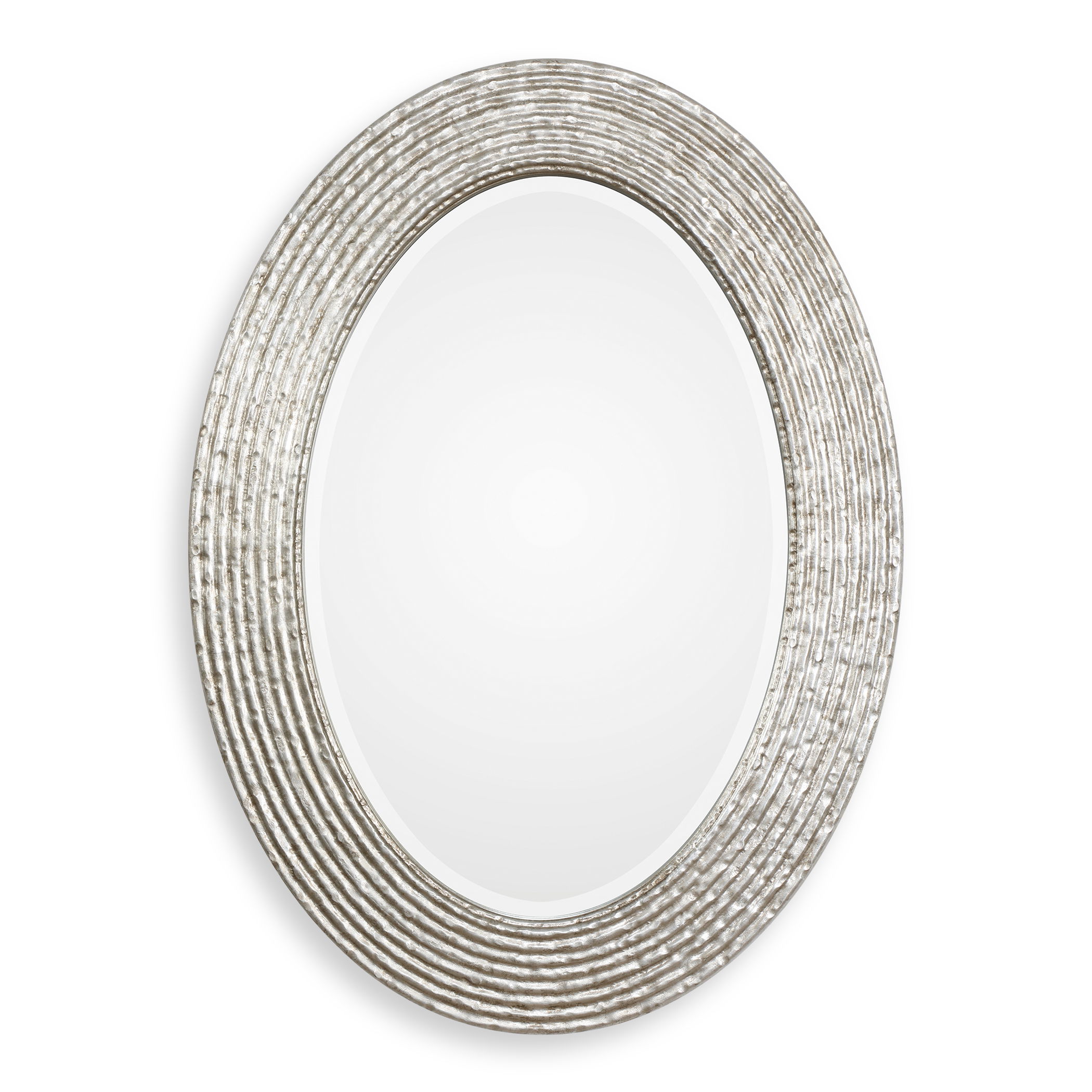 Conder Oval Silver Mirror large image 