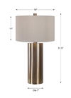 Taria Brushed Brass Table Lamp thumbnail 2