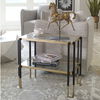 Kentmore Glass Side Table, Furniture by Uttermost, 27.8" width x 24" height x 16" depth thumbnail 2