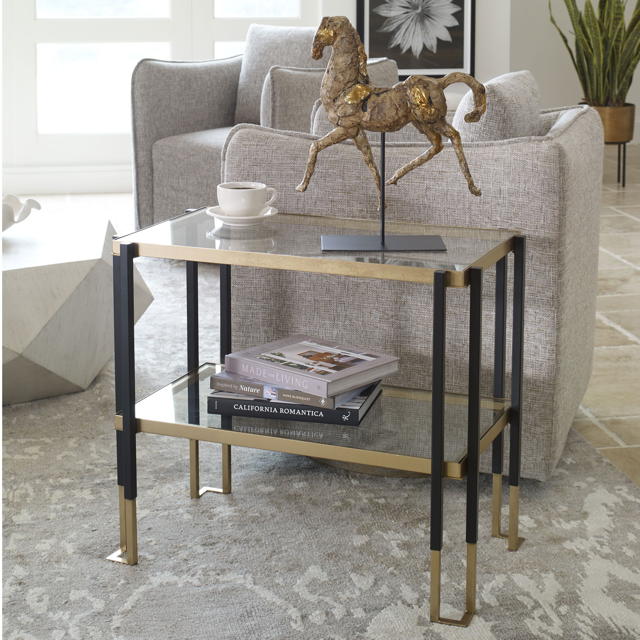 Kentmore Glass Side Table large image 