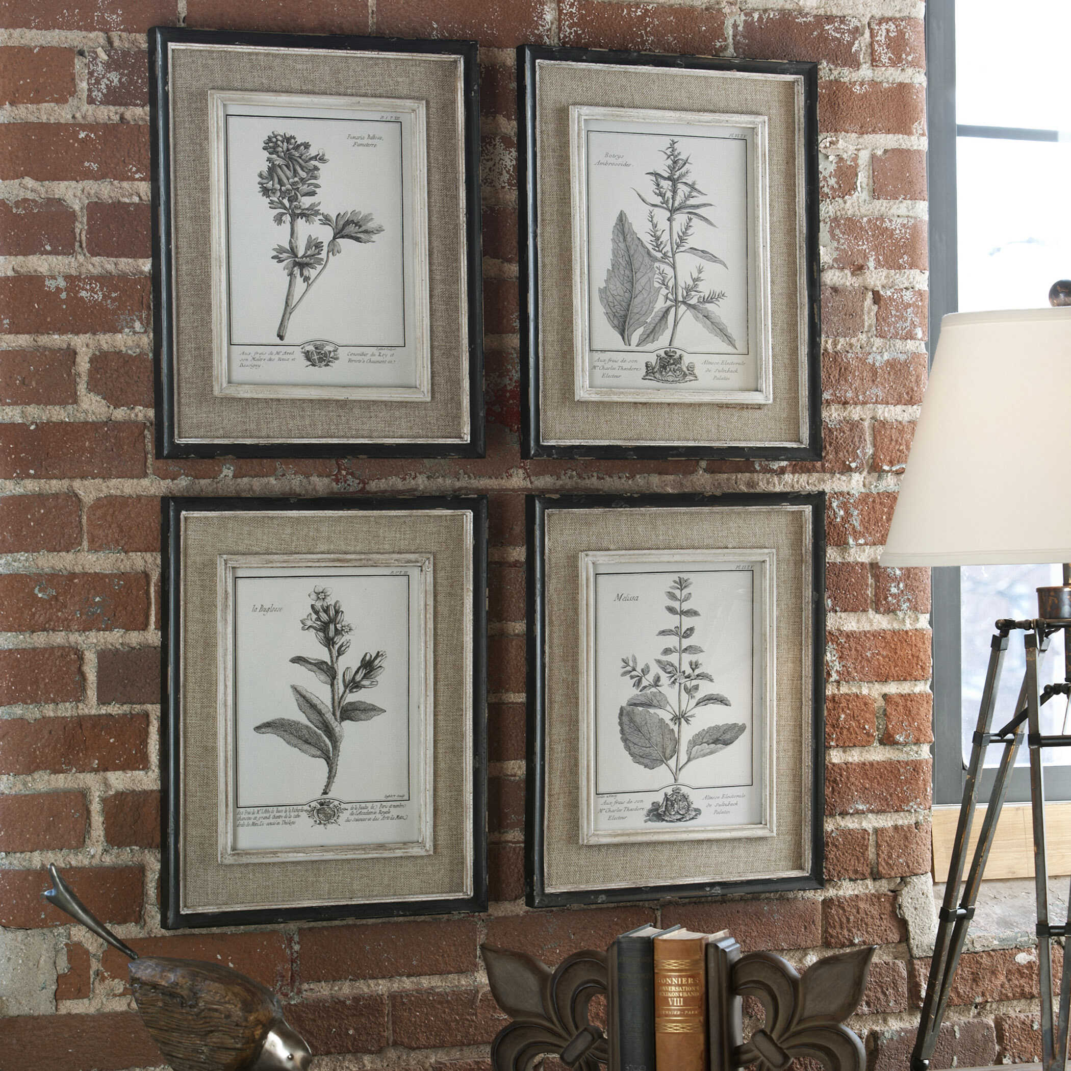 Casual Grey Study Framed Art Set/4 large image 