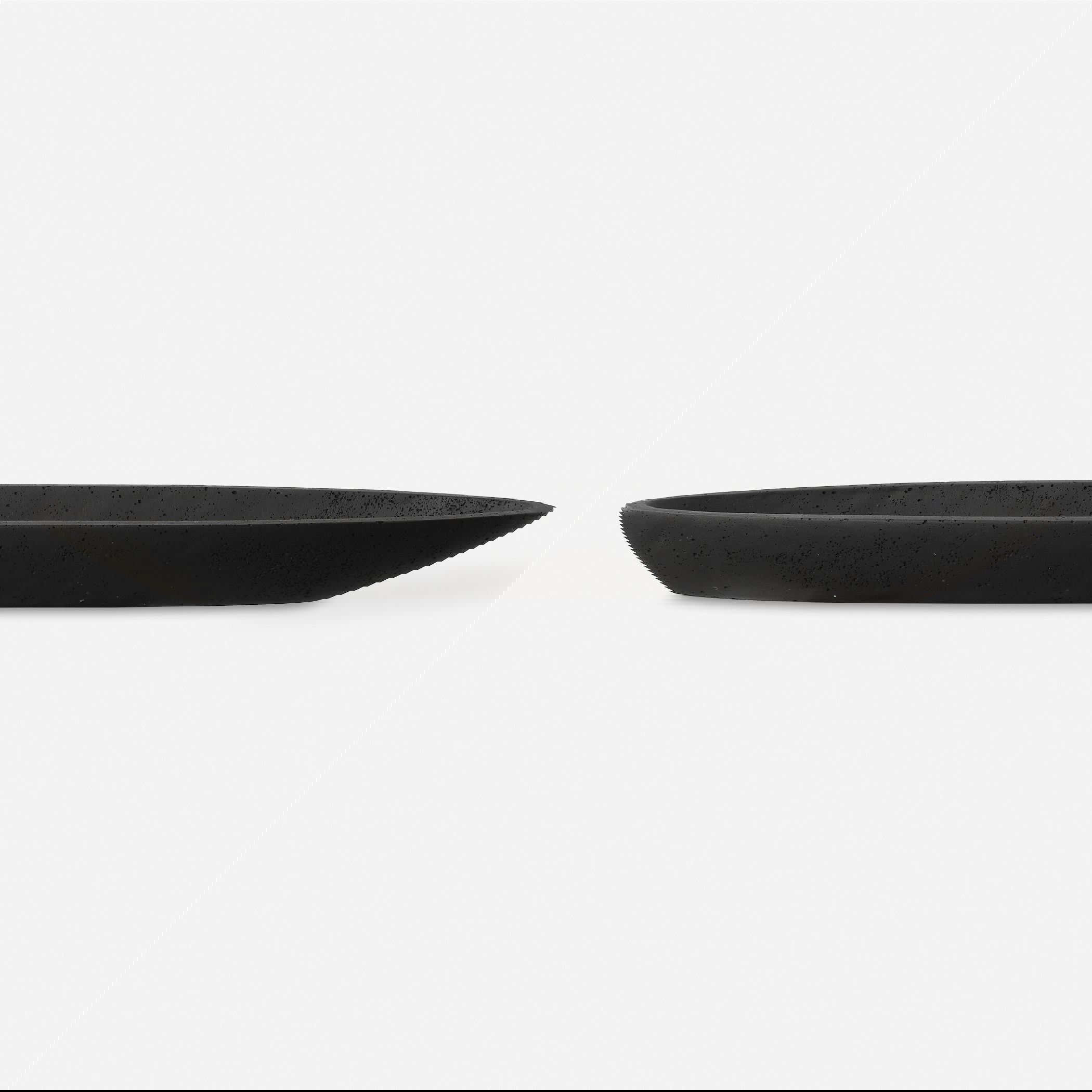 Vessel Cast Black Canoe Bowl, Decorative by Uttermost, 29" width x 2.75" height x 6.5" depth View 1