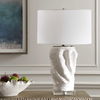 Stratified White Table Lamp, by Uttermost, 18" width x 28" height x 18" depth thumbnail 4