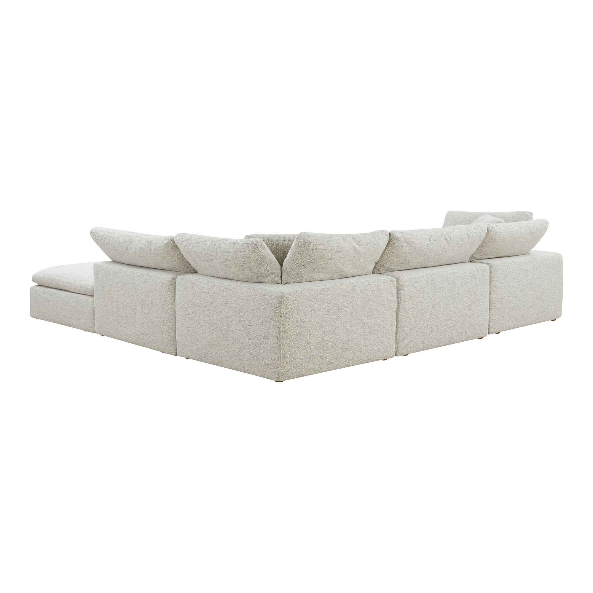 Clay Dream Modular Sectional Coastside Sand, Sectional Sofa by Moe's Home, 133.5" width x 32" height x 133.5" depth View 5