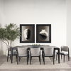 Cline   Gray Fabric with Black Wood Dining Chair thumbnail 3