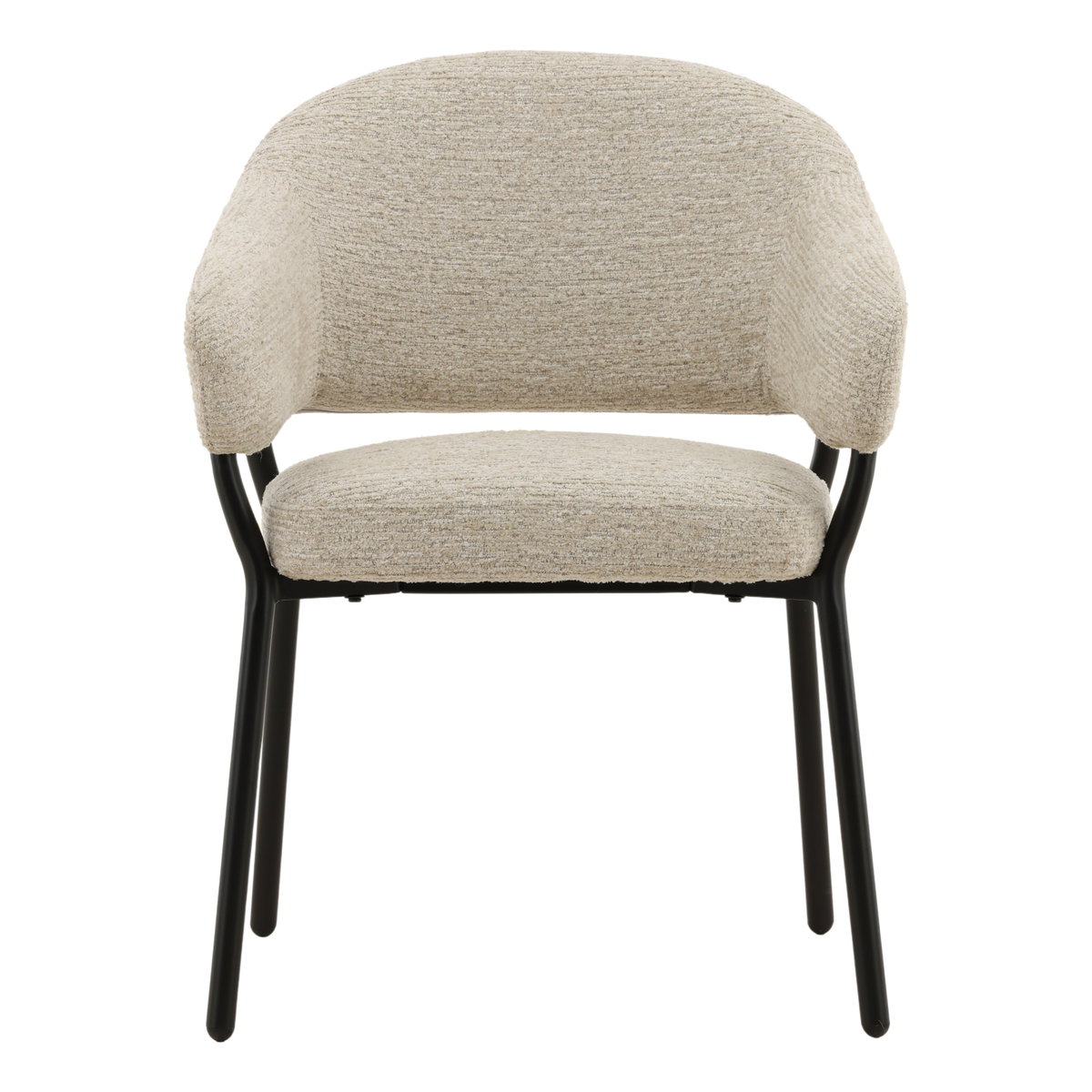Jory Dining Chair Taupe, by Dovetail, 23.75" width x 31.5" height x 24.5" depth View 2