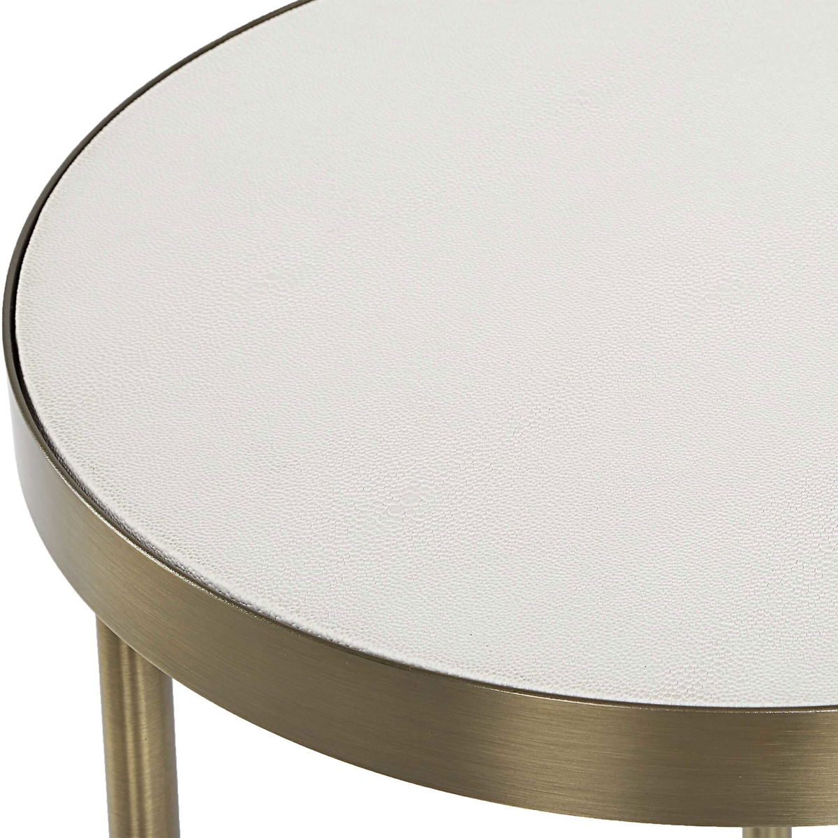 Aragon White Nesting Tables Set/2, Side & End Table by Uttermost, 19.5" width x 24" height x 19.5" depth View 7