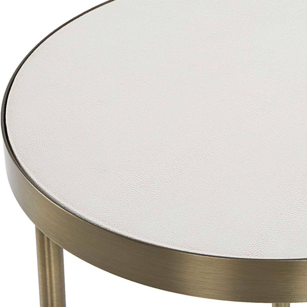 Aragon White Nesting Tables Set/2, Side & End Table by Uttermost, 19.5" width x 24" height x 19.5" depth View 7