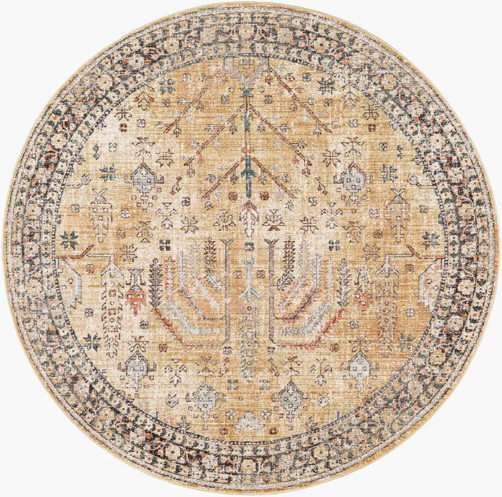 Carlisle Machine Woven Rug, by Surya, 5'2.99" length x 5'2.99" width
