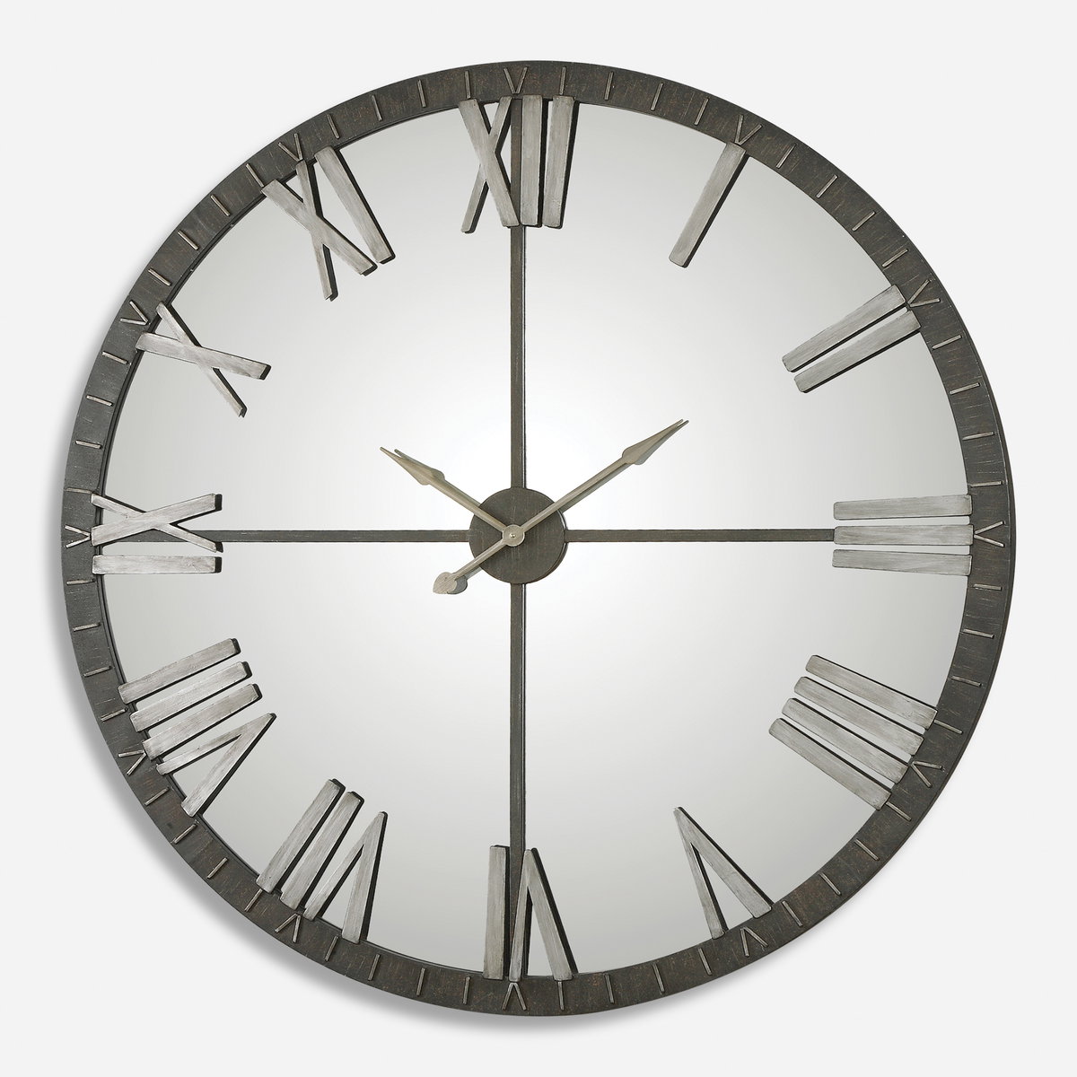 Amelie Large Bronze Wall Clock, by Uttermost, 60" width x 60" height x 2.37" depth View 1