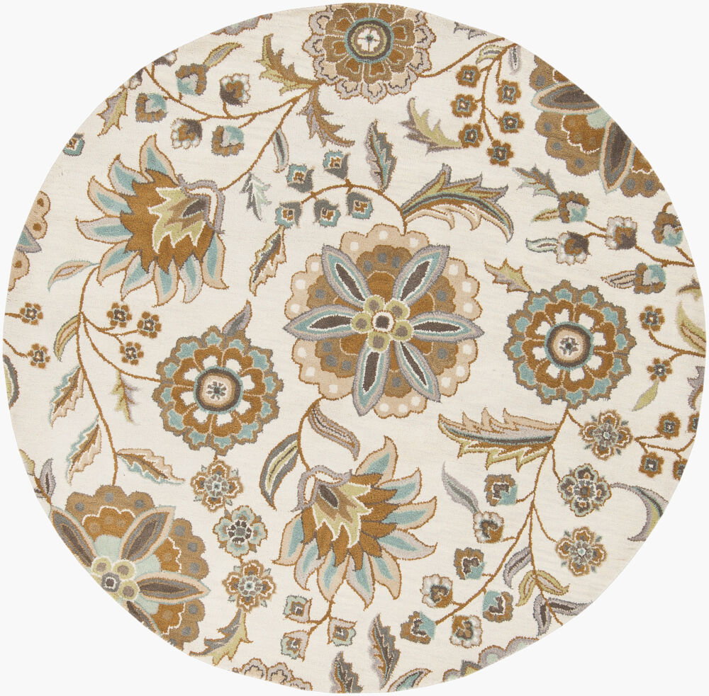 Athena Handmade Rug, by Surya, 6' length x 6' width