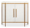 Blakely Door Chest, Osprey White, Cabinets & Sideboard by Sarreid, 40" length x 18" width x 34" height thumbnail 2