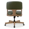 EC Leather Swivel Executive Chair, Office Chair by Hooker Furniture, 24" width x 33.75" height x 26.25" depth thumbnail 2