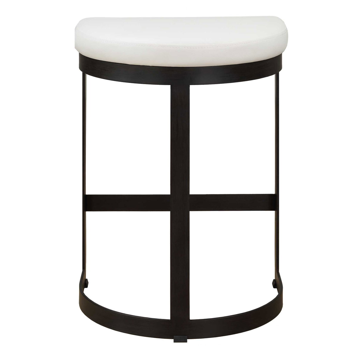 Ivanna White Counter Stool, Counter & Bar Stool by Uttermost, 18" width x 26" height x 14.5" depth View 8
