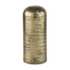 Quonset Extra Tall Brass Finished Aluminum Metal Pillar Object, Decorative Object by Mercana, 6" length x 6" width x 14.5" height thumbnail 1
