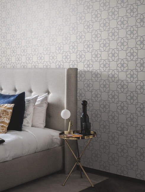 Serendipity Pale Grey Metallic Wallpaper