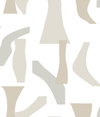 Modernist Neutral Peel & Stick Wallpaper, by York Wall, 20' length x 1'8.5" width x 0.02" depth thumbnail