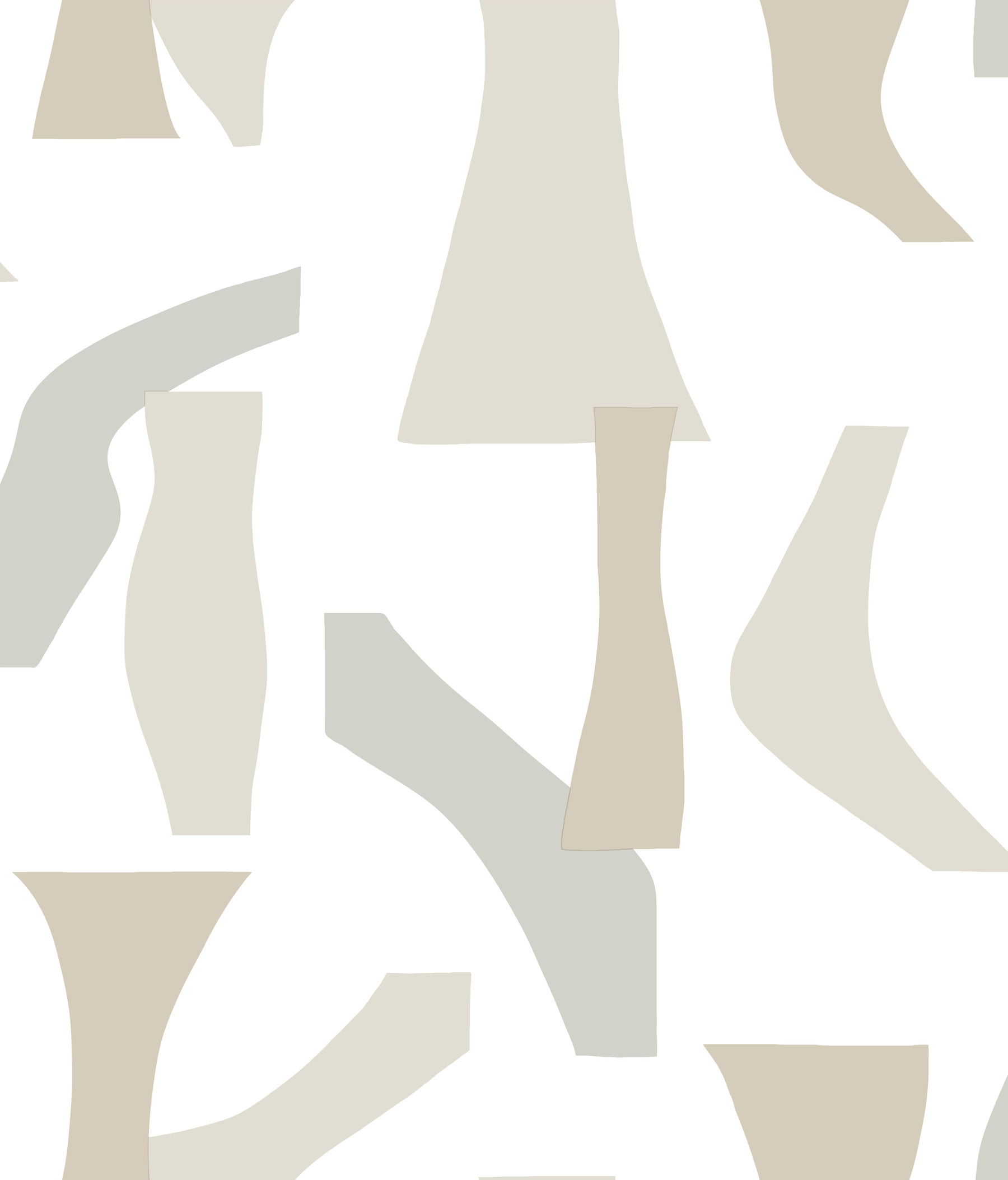 Modernist Neutral Peel & Stick Wallpaper large image 
