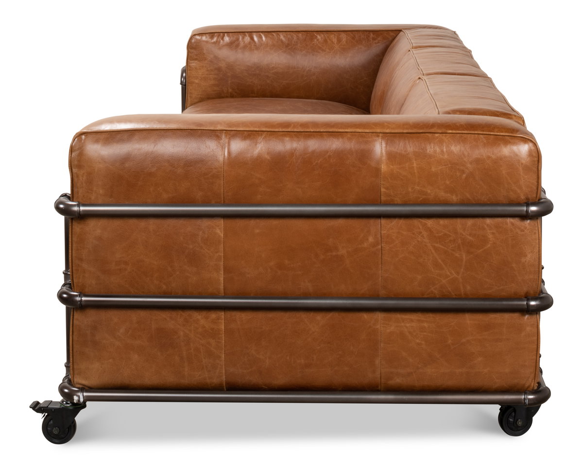 Antwerp Sofa, by Sarreid, 3'4" length x 8'6" width x 2'4" height View 9