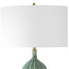Bixby Green Table Lamp, by Uttermost, 1'4" width x 2'1.75" height x 1'4" depth thumbnail 6