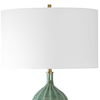 Bixby Green Table Lamp, by Uttermost, 16" width x 25.75" height x 16" depth thumbnail 6