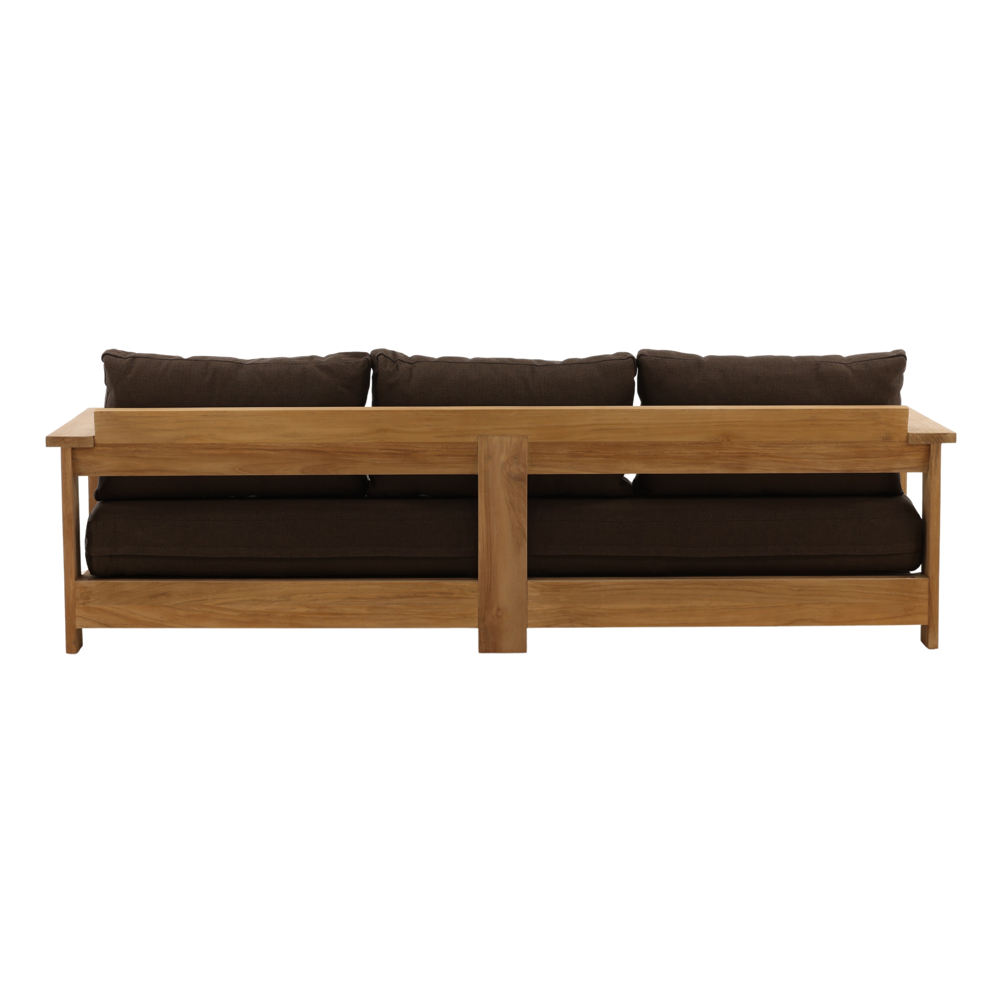 Naya Outdoor Sofa Brown, Sofas & Sectional by Dovetail, 94.5" width x 29.92" height x 33.46" depth View 4