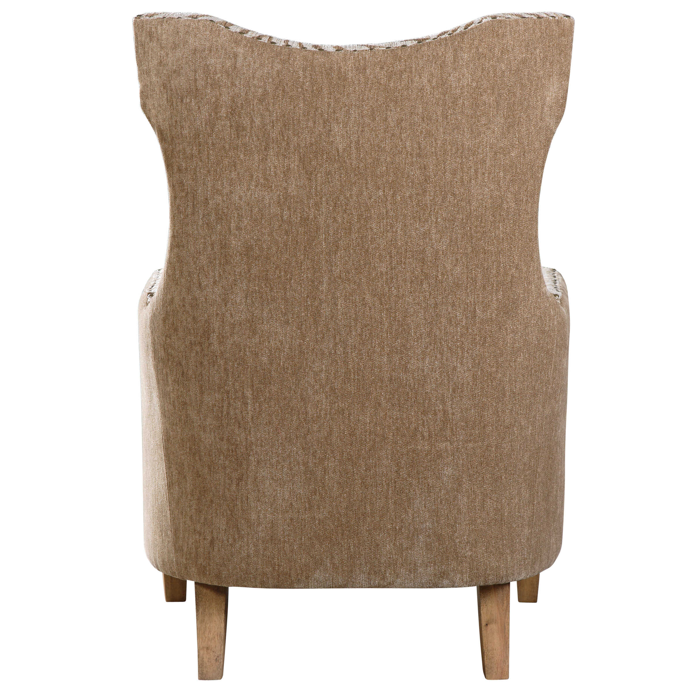 Kiango Animal Pattern Armchair, Furniture by Uttermost, 30.5" width x 42.5" height x 33" depth View 5