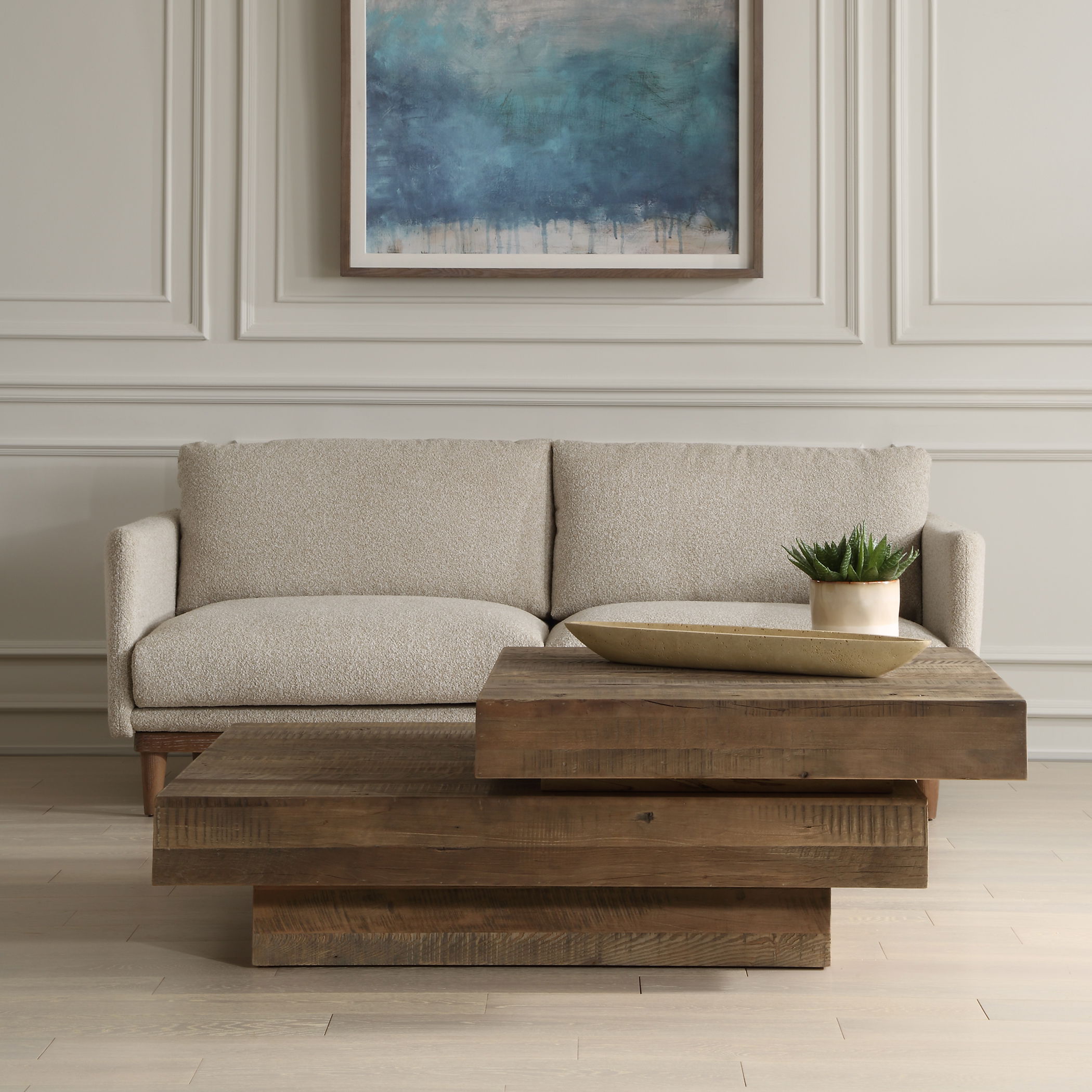 Rustic Planes Modern Coffee Table large image 