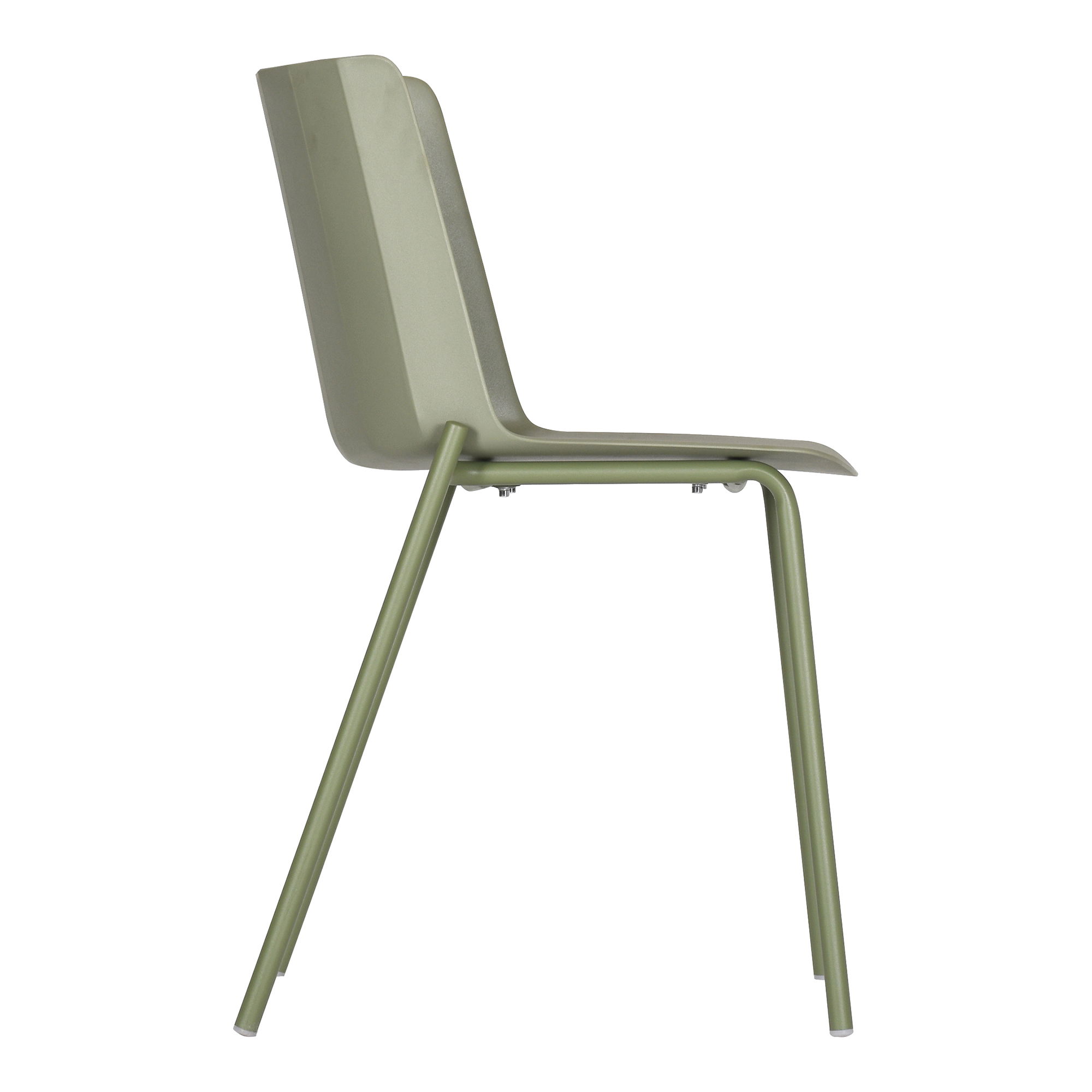 Silla Outdoor Dining Chair Sage Green - Set Of Two, Outdoor Chair by Moe's Home, 1'6.5" width x 2'7" height x 1'8.5" depth View 6
