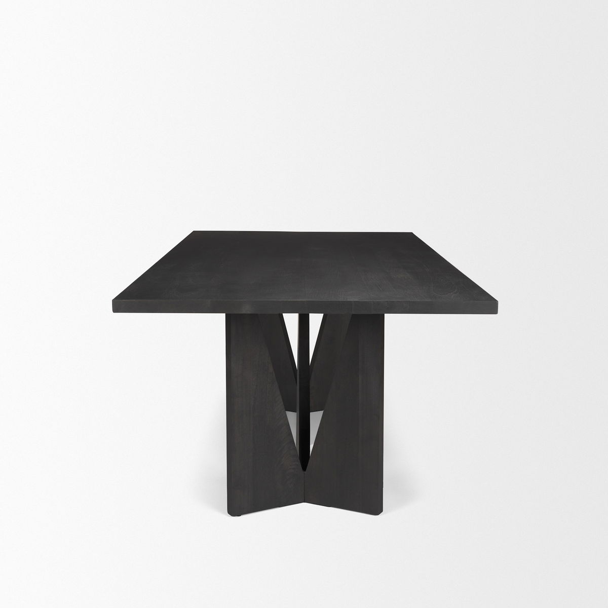 Tarro 84'L x 42'W Rectangular Dining Table | Black Wood | Seats 8, by Mercana, 84" length x 42" width x 30" height View 6
