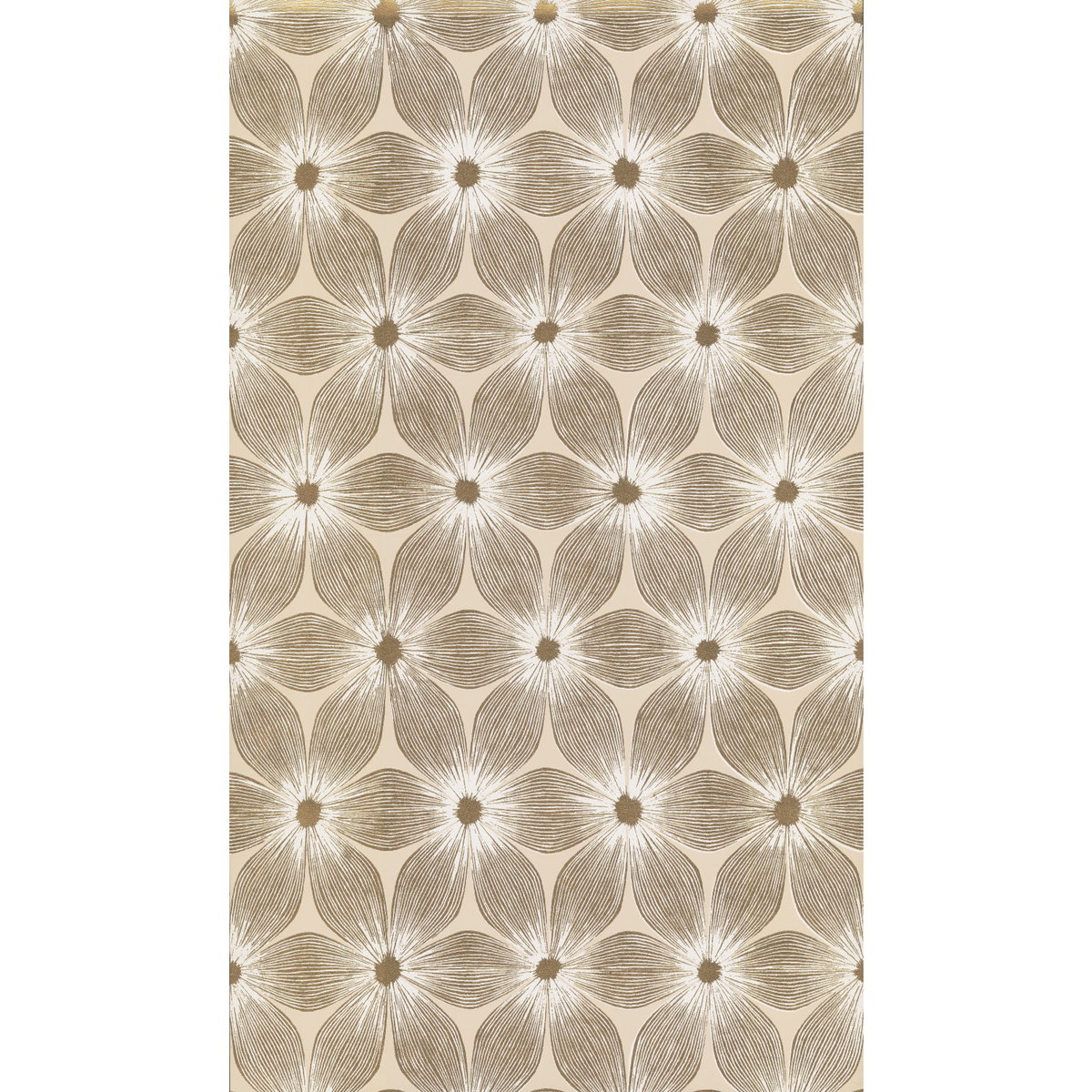 Everlasting Beige & Gold Wallpaper, by York Wall, 33' length x 1'9" width x 0.02" depth