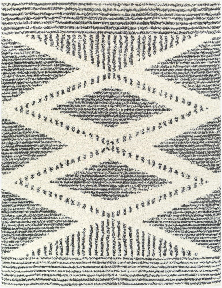 Deluxe Shag Machine Woven Rug, by Surya, 5'10.87" length x 4'3.18" width