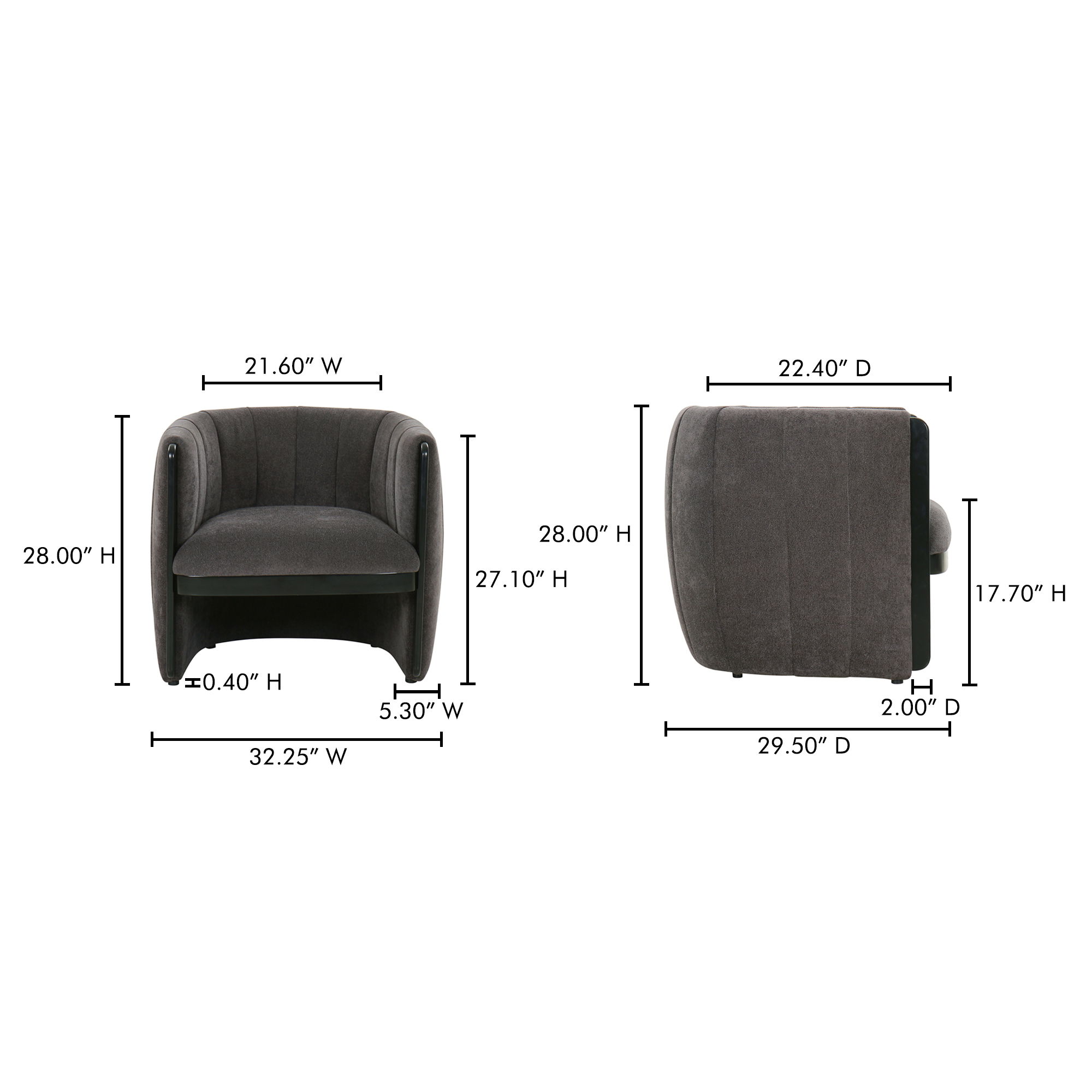 Francis Accent Chair Grey large image 