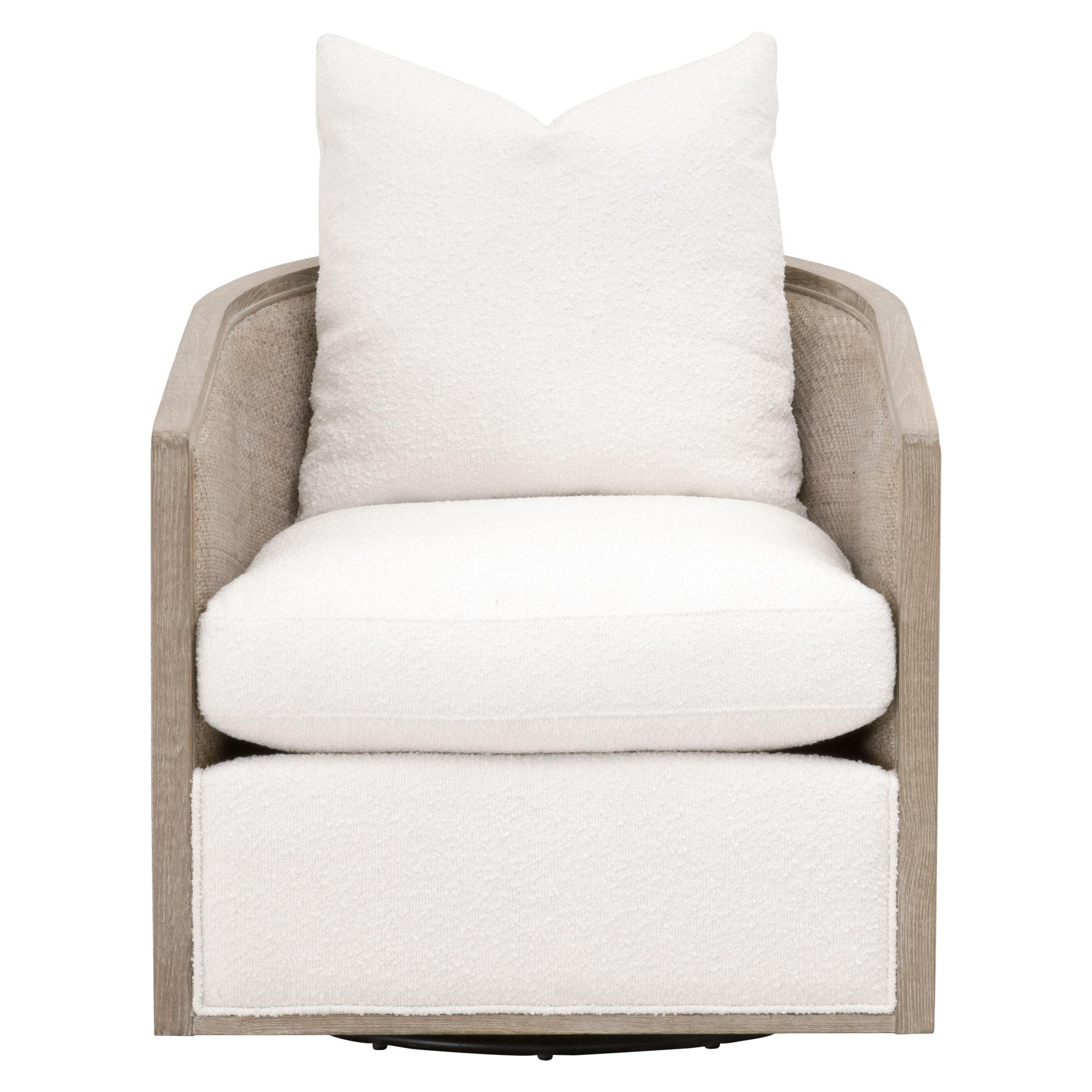 McGuire Swivel Club Chair large image 