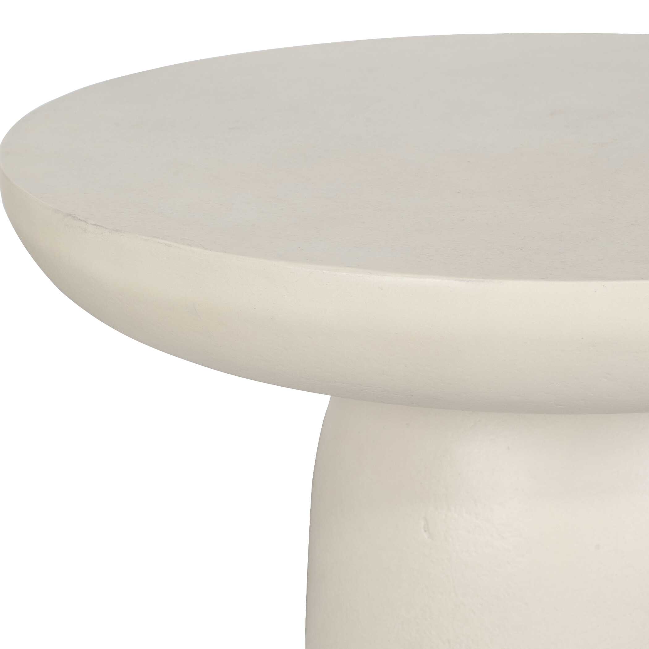 Joppa White Outdoor Accent Table, Furniture by Uttermost, 15" width x 21" height x 15" depth View 5