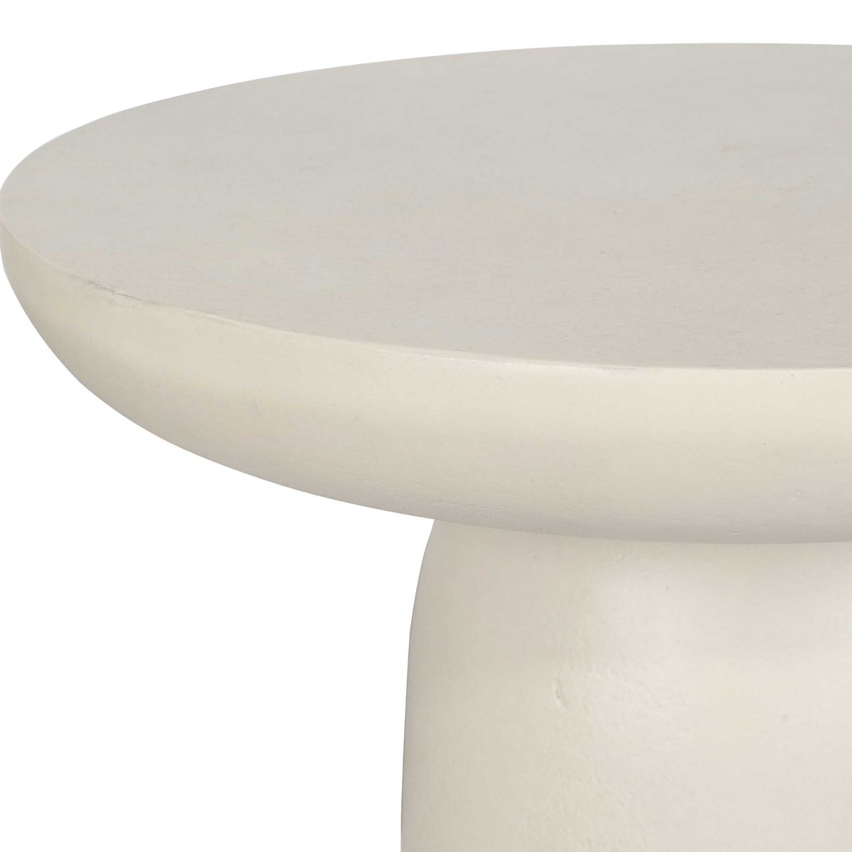 Joppa White Outdoor Accent Table, Outdoor Table by Uttermost, 1'3" width x 1'9" height x 1'3" depth View 5