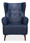 Hightower Distilled Leather Chair,Blue thumbnail 1