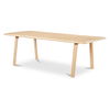 Malibu Dining Table White Oak, by Moe's Home, 88" width x 30" height x 38" depth thumbnail 3