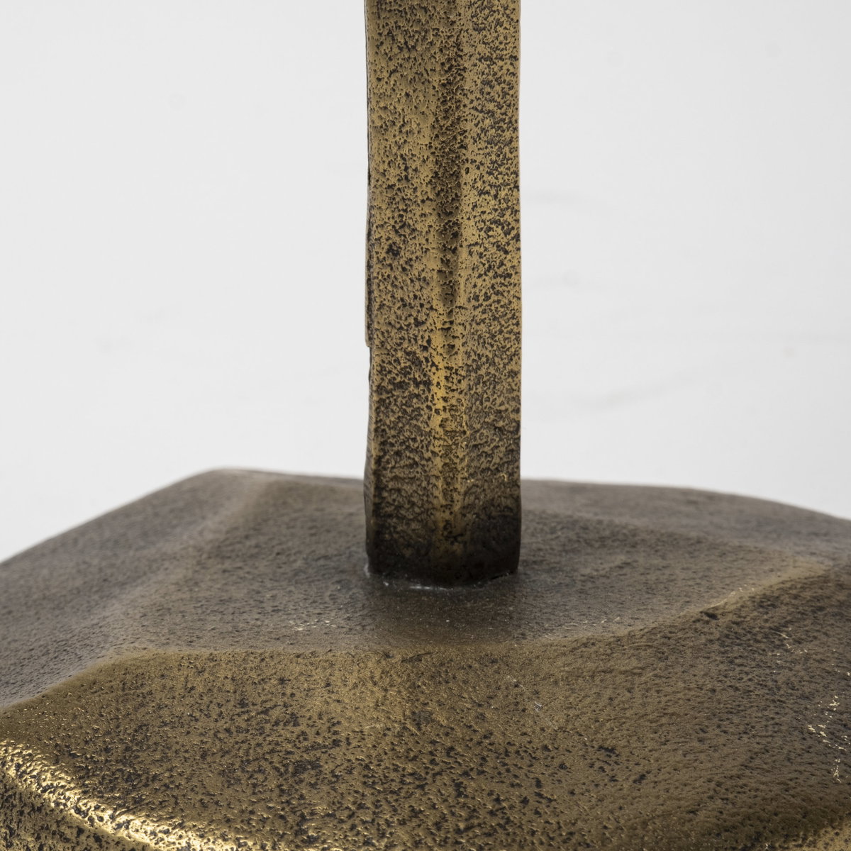 Levit (Small) Gold Table Candle Holder, Candles & Candle Holder by Mercana, 5" length x 5" width x 14" height View 12