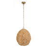 Kauri 1 Light Wooden Bead Pendant, Ceiling Light by Uttermost, 18" width x 20" height x 18" diameter x 18" depth thumbnail 6
