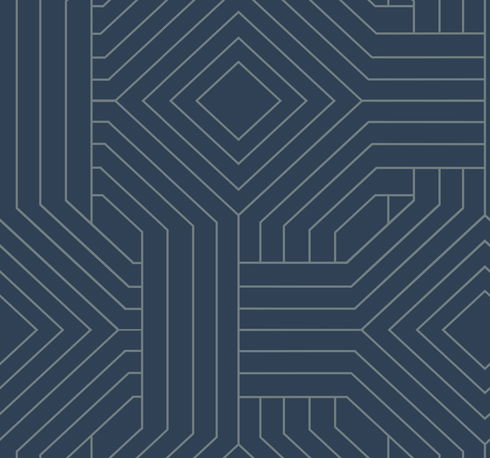 Diverging Diamonds Navy Wallpaper
