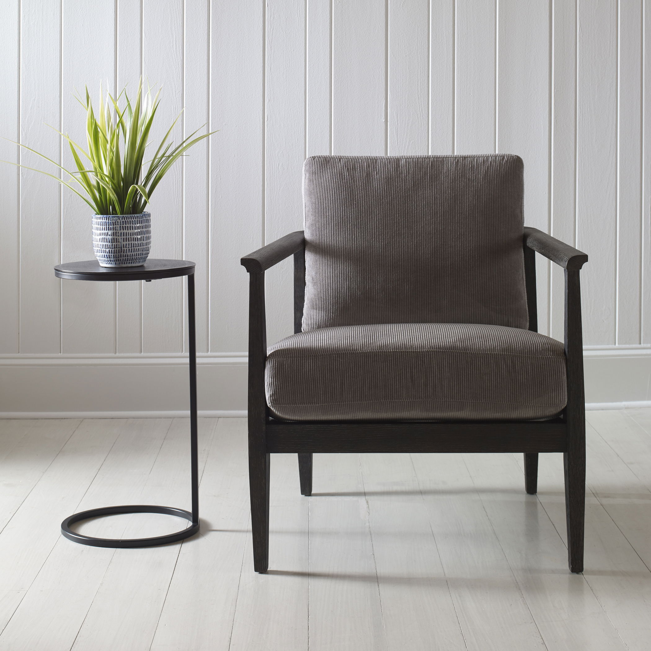 Brunei Round Accent Table, Furniture by Uttermost, 12.5" width x 24" height x 12.5" depth View 2