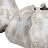 Urchin Textured Ivory Vases Set/2, by Uttermost, 7.5" width x 8.75" height x 7.5" depth thumbnail 3