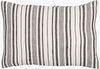 Linen Stripe Buttoned Lumbar Pillow thumbnail 0