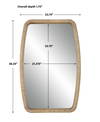 Tiki Rattan Mirror, by Uttermost, 23.75" width x 36.25" height x 1.75" depth thumbnail 3