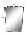Tiara Curved Iron Mirror thumbnail 2