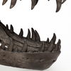 Lagrane 19L x 11W Brown Resin Tyrannosaurus T Rex Dinosaur Skull Replica thumbnail 8
