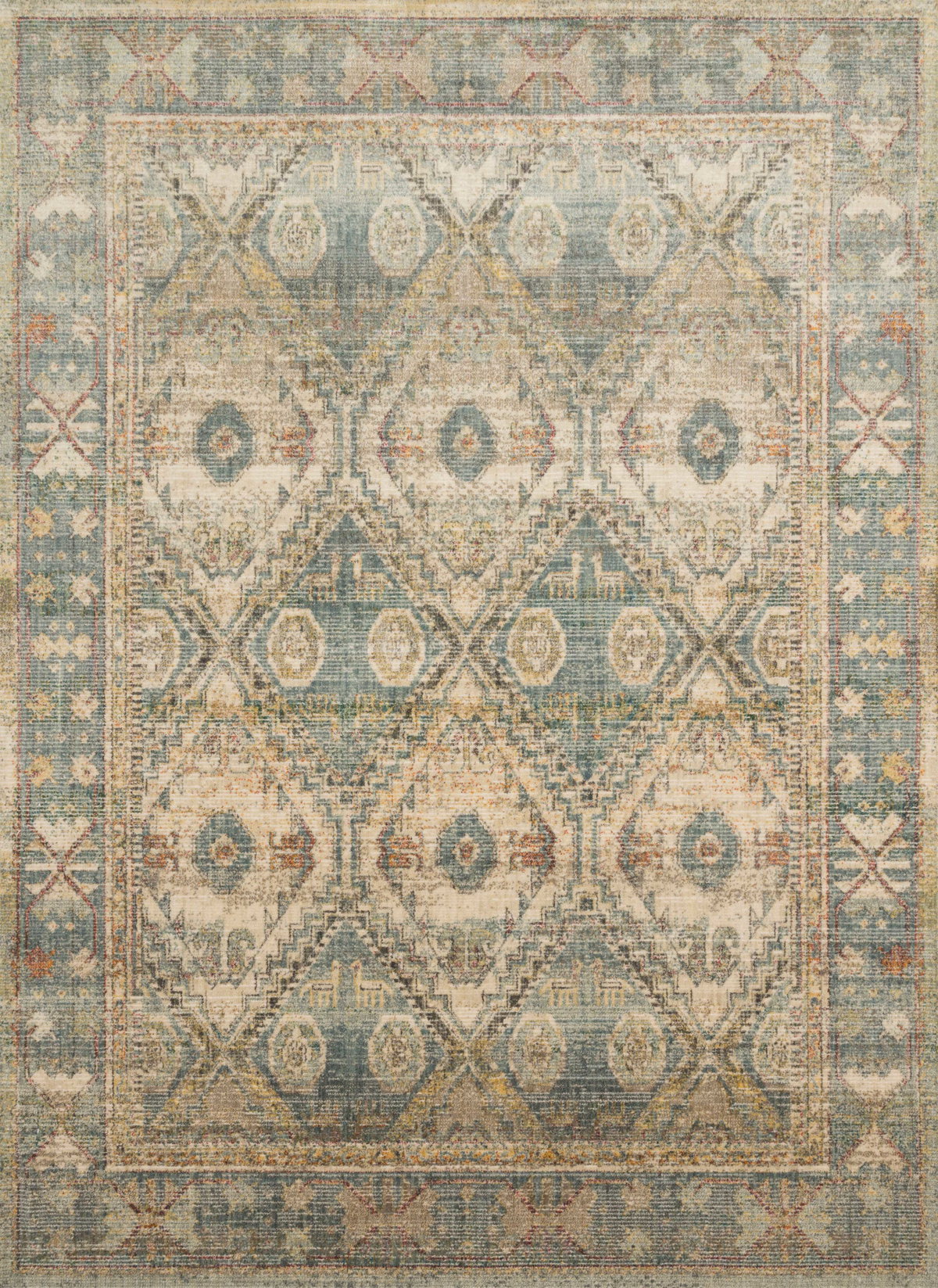 Magnolia Home by Joanna Gaines x Loloi Linnea Rug, 5'3" length x 5'3" width View 1
