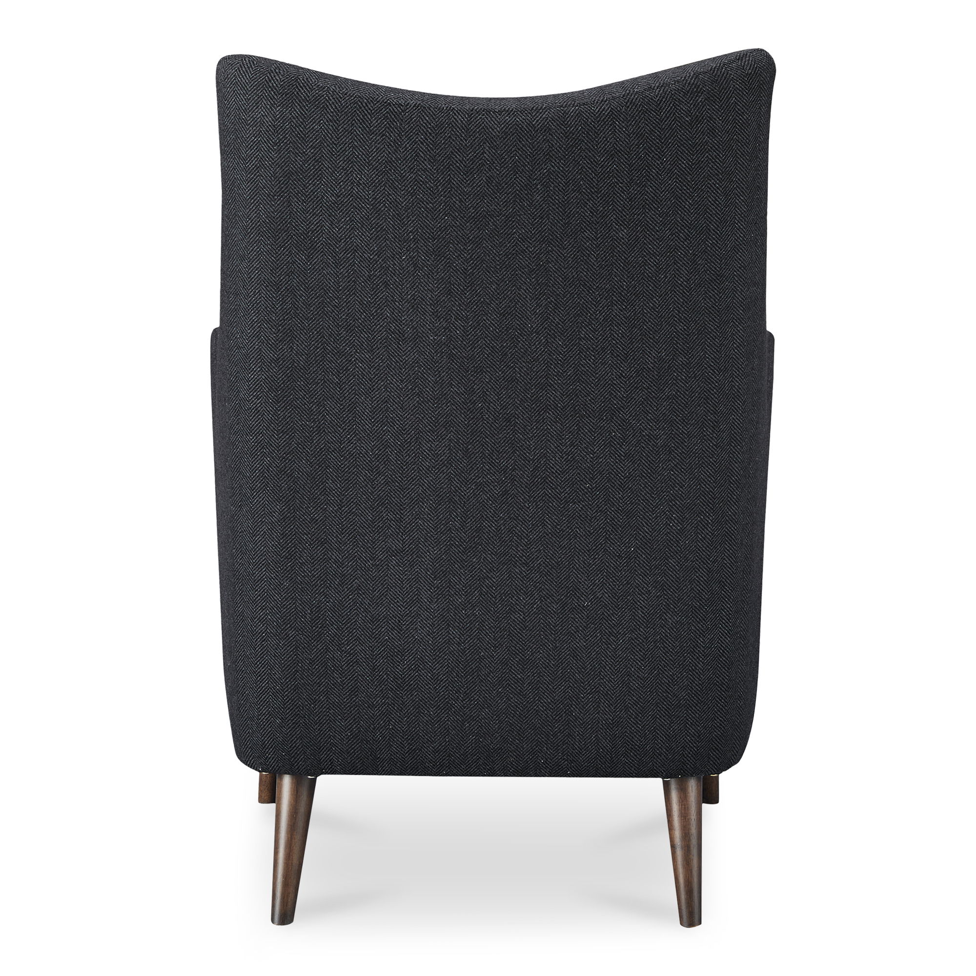 Fisher Armchair Wool Blend Charcoal, Accent Chair by Moe's Home, 28.75" width x 38.5" height x 34.25" depth View 4